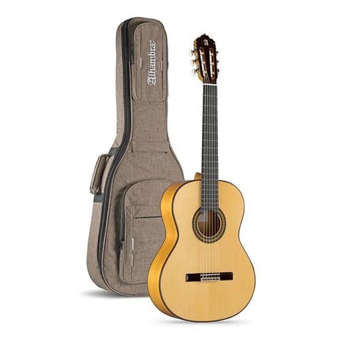 גיטרה קלאסית פלמנקו ALHAMBRA 7 Fc PURE Solid cypress back and sides + 25mm bag