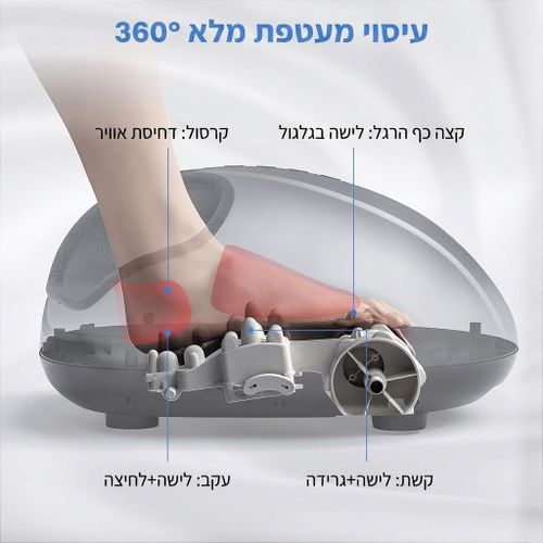 מכשיר עיסוי לכפות הרגליים breo FM-191 — שיאצו, לחץ אוויר וחום