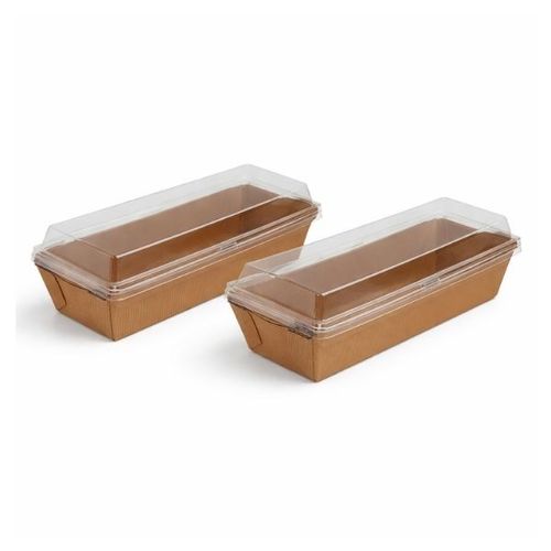 מארז 3 תבניות אינגליש קייק קראפט רחב+מכסה שקוף 26X12 ס