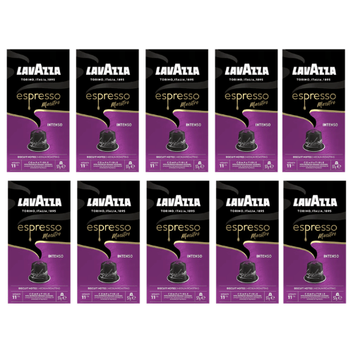 100 קפסולות לוואצה מאסטרו אינטנסו Lavazza Maestro Intenso לנספרסו