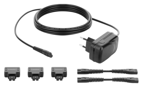 מערכת טעינה משולשת GAMMA+ Barberhood Connect 3 למכונות תספורת ופיניש