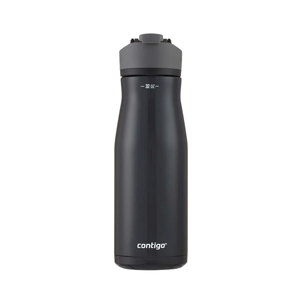 בקבוק מתכת 2.0 שחור 950 מ"ל קורטלנד קונטיגו | Contigo Cortland chill