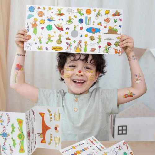 ערכת קעקועים ומדבקות פנים – הנסיך הקטן