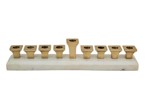 חנוכיה MARBL BRASS GOLD