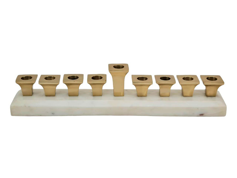 חנוכיה MARBL BRASS GOLD