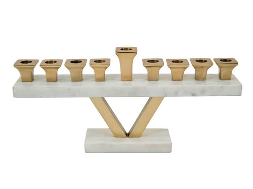 חנוכיה MARBL BRASS GOLD