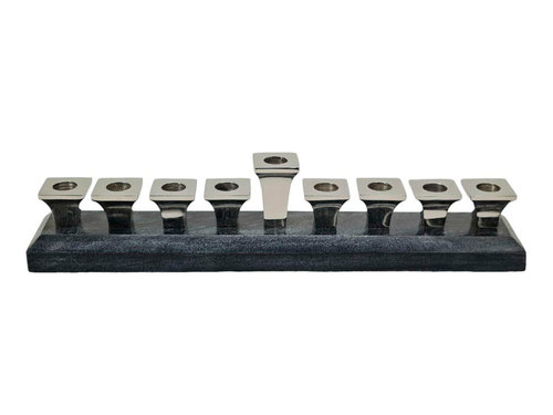 חנוכיה MARBL BRASS NICKEL