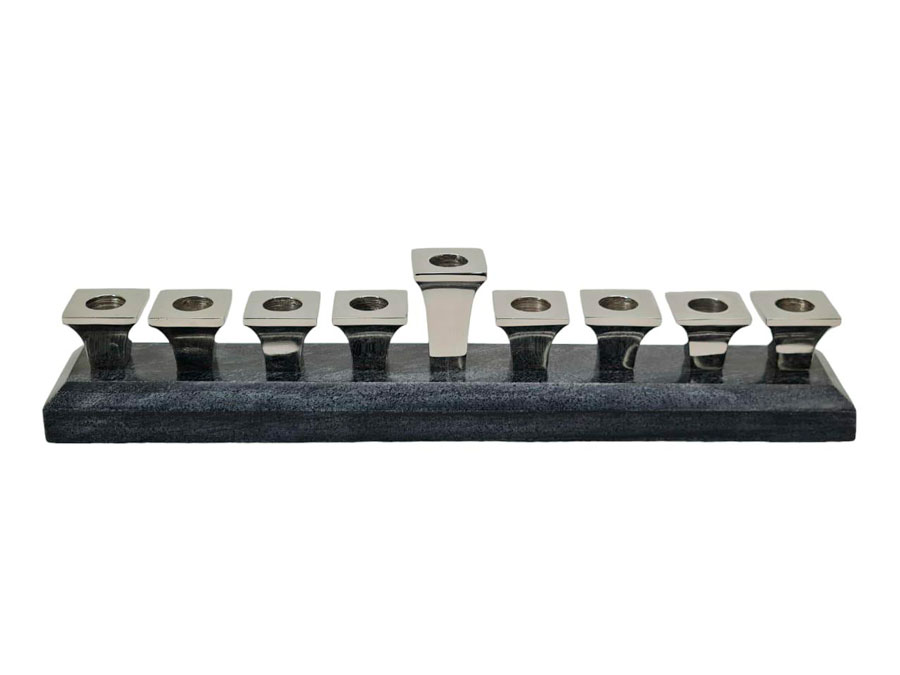 חנוכיה MARBL BRASS NICKEL