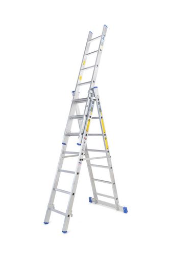 סולם 15*3 שלבים אלומיניום מקצועי רב שימושי (ג) חגית