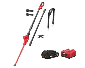 מגזמת גובה 20V חשמלית נטענת טלסקופית עד 3 מטר עם ראש מתכוונן
