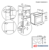 תנור אפיה בנוי 60 ס"מ שחור ELECTROLUX אלקטרולוקס 72 ליטר EOF5C50Z 