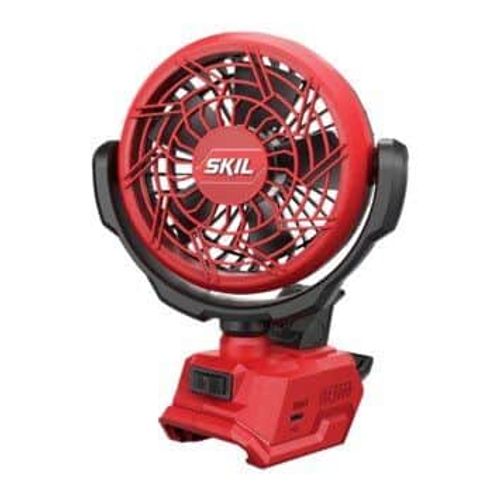 מאוורר נטען חזק ונייד 20V בעל תפס הידוק עם חיבור USB-C