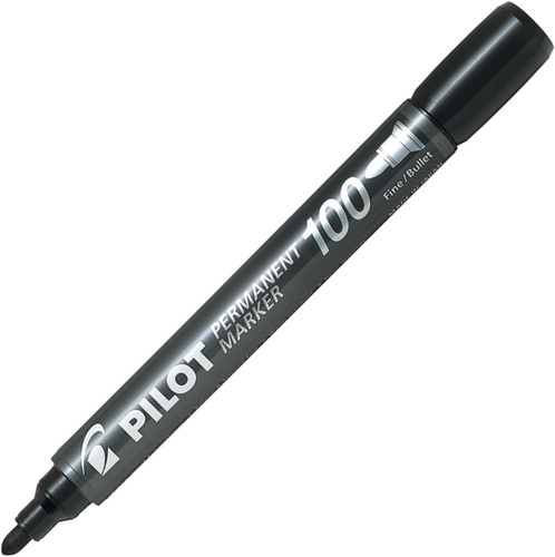 טוש פרמננט 100 עגול שחור