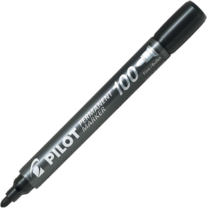 טוש פרמננט 100 עגול שחור