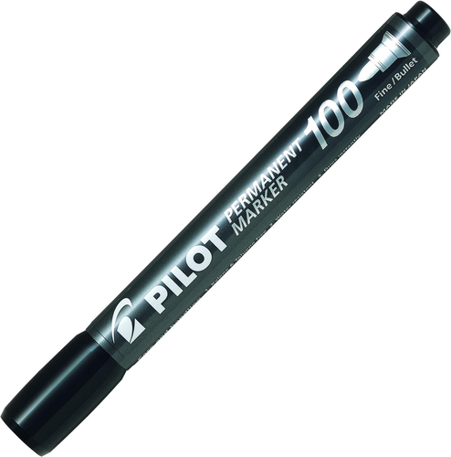 טוש פרמננט 100 עגול שחור