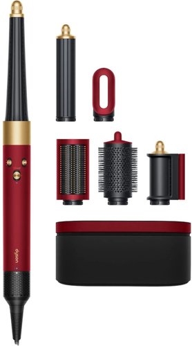 מעצב שיער דייסון אדום נחושת DYSON Airwrap i.d Hair Styler HS08 Red Velvet Gold
