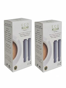 4 פילטרים למכונות קפה Nivona / Melitta / Krups - מסנן מים Eco Klear להגנה מאבנית