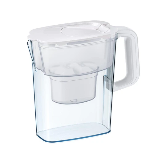 קנקן לסינון מים בנפח של 2.4 ליטר Pascale Water & Life Compact לבן + פילטר מתנה!