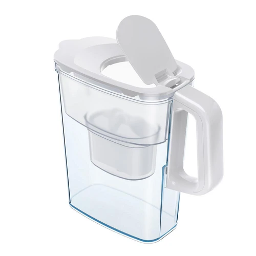 קנקן לסינון מים בנפח של 2.4 ליטר Pascale Water & Life Compact לבן + פילטר מתנה!