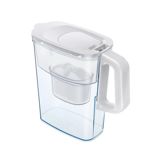 קנקן לסינון מים Pascale Water & Life Compact בנפח 2.4 ליטר בצבע לבן.