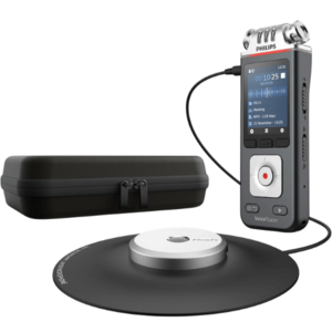 מכשיר הקלטה דיגיטלי מתקדם + מיקרופון 360 מעלות Philips DVT8115
