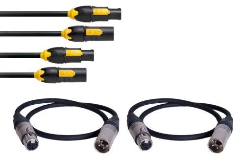 סט כבלי שרשור (PowerCON TRUE1 ו-XLR) באורך 70 ס”מ לחיבור מהיר של רמקולי dBTechnologies VIO