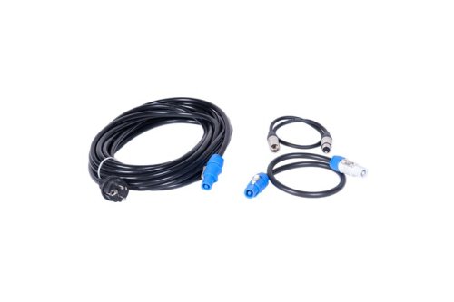 סט כבלי שרשור (PowerCON ו-XLR) באורך 50 ס”מ עם כבל הזנה של 10 מטר dBTechnologies DVA