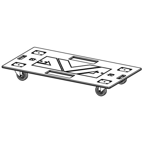 פלטה עם גלגלים Dolly for DVA S1518 – S2585 (including wheels)
