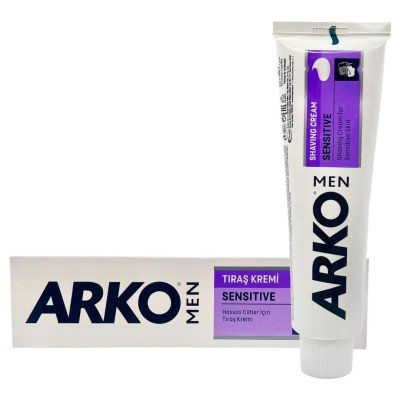 משחת גילוח לעור רגיש SENSITIVE ‏90 גרם ARKO