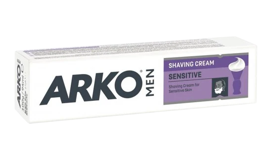 משחת גילוח לעור רגיש SENSITIVE ‏90 גרם ARKO