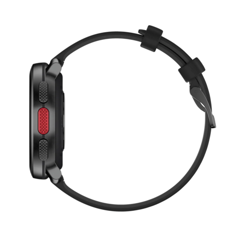 שעון מולטי־ספורט Polar Vantage V3 בצבע שחור מבט צד עם כפתורי שליטה