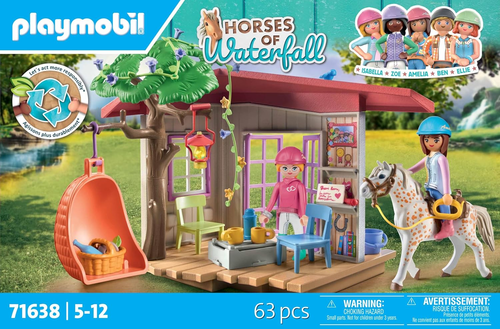 בית קפה 'מועדון הסוסים' 63 חלקים מסדרת Horses of Waterfall דגם 71638 4