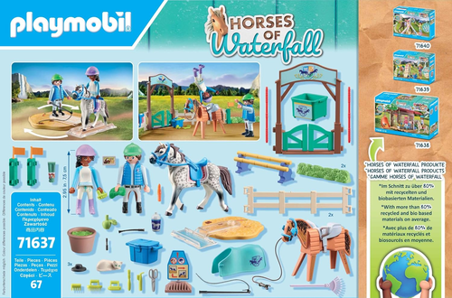 שיעור רכיבה 67 חלקים מסדרת Horses of Waterfall דגם 71637 4