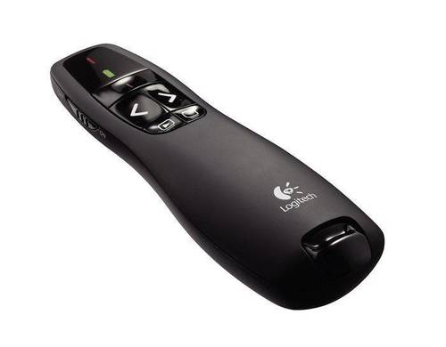 שלט אלחוטי איכותי למצגות Logitech R400 2.4GH Laser Presentation Remote