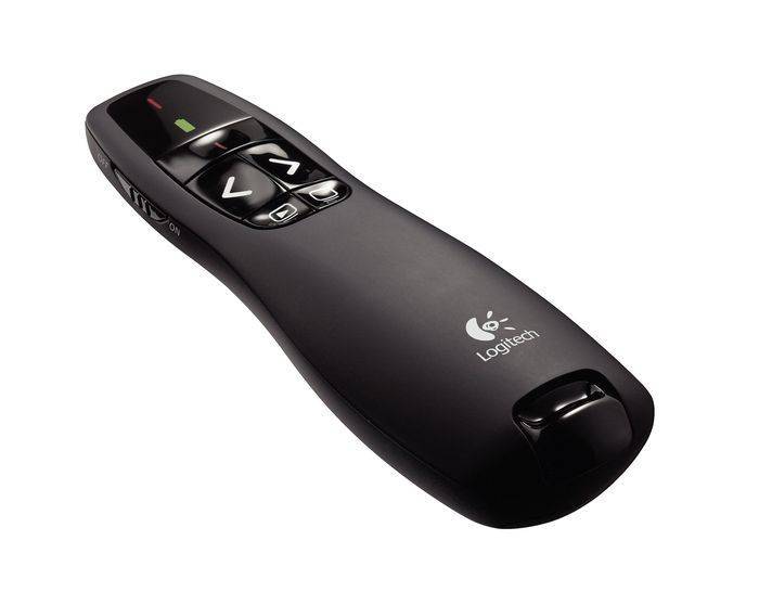 שלט אלחוטי איכותי למצגות Logitech R400 2.4GH Laser Presentation Remote