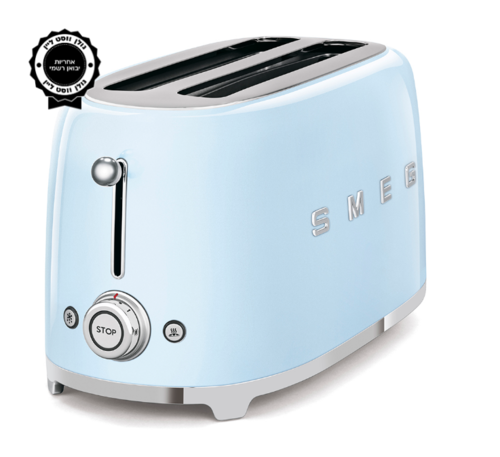 מצנם קופץ ל-4 פרוסות SMEG צבע כחול פסטל TSF02PBEU