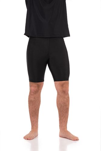 טייץ 3/4 לייקרה מידות גדולות 3XL עד 5XL לגברים בצבע שחור ובמגוון צבעים נוספים