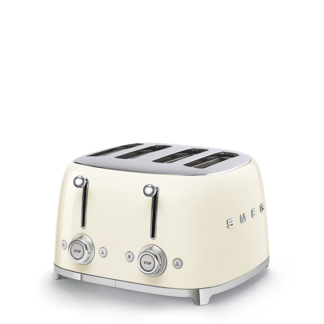 מצנם קופץ ל-4 פרוסות SMEG צבע קרם TSF03CREU