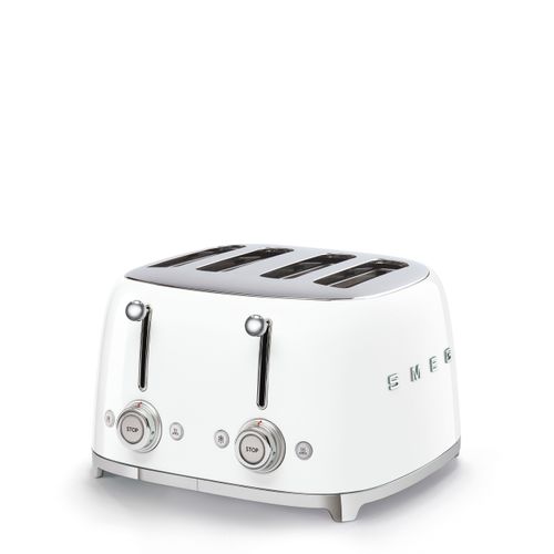 מצנם קופץ ל-4 פרוסות SMEG צבע לבן TSF03WHEU