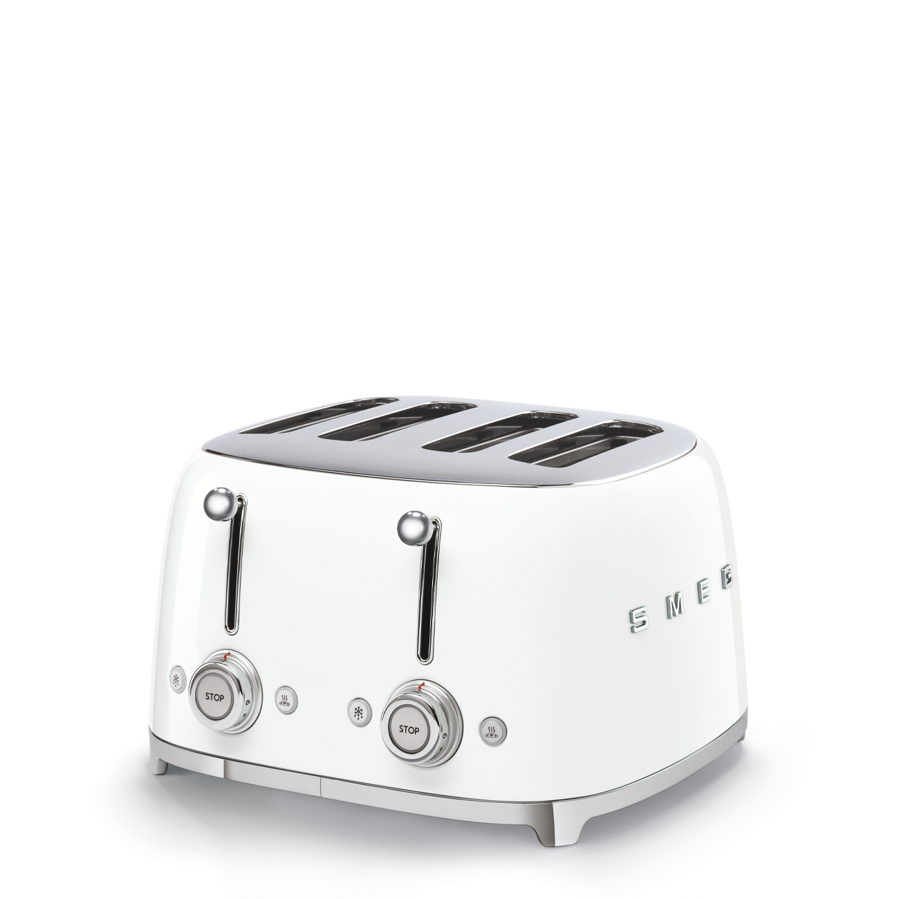 מצנם קופץ ל-4 פרוסות SMEG צבע לבן TSF03WHEU