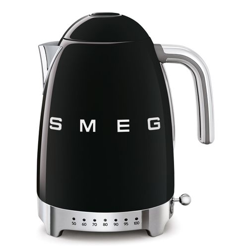 קומקום חשמלי עם בקרת טמפרטורה KLF04SSEU צבע שחור SMEG 