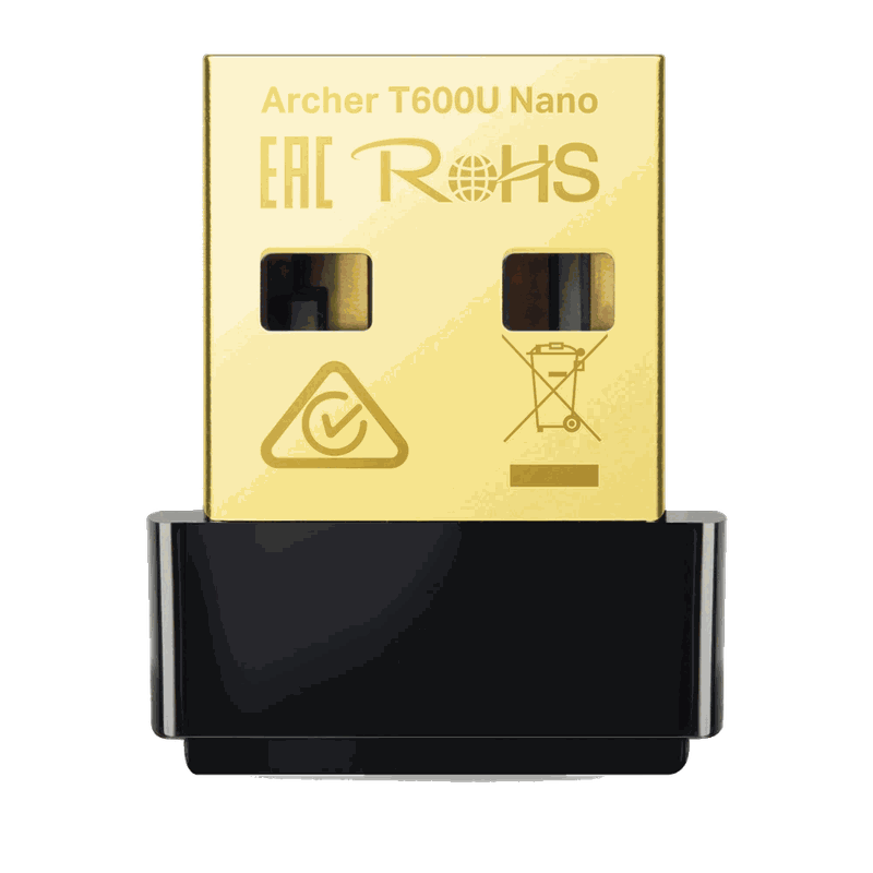 מתאם Wi-Fi TP-Link Archer T600U Nano 99360-600-02 AC600 USB Dual Band