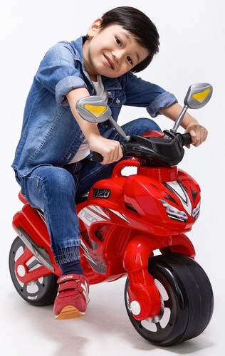 בימבה אופנוע הראשון שלי ספורטיבי לילדים עם אפקטים קוליים - אדום