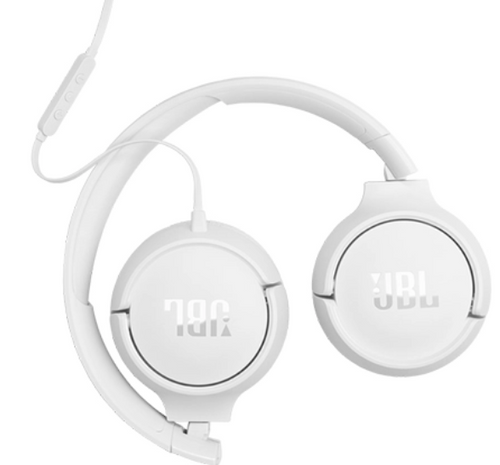 אוזניות חוטיות JBL Tune 520C USB-C On-Ear White
