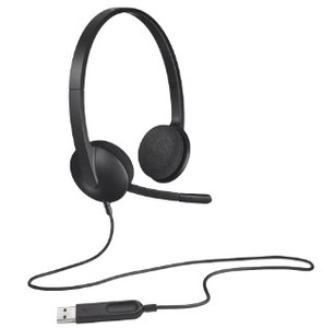 אוזניות ‏חוטיות Logitech H340 לוגיטק
