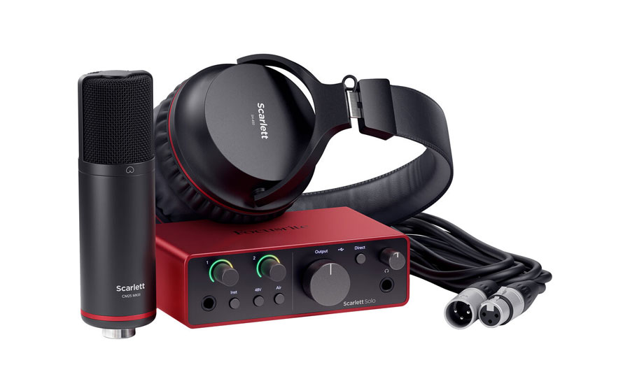 חבילת אולפן - Focusrite Scarlett Solo Studio G4