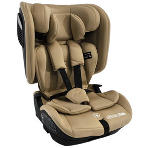 כיסא בטיחות מתקפל משולב בוסטר EverFit I-Size מבית בייביסייף (בז