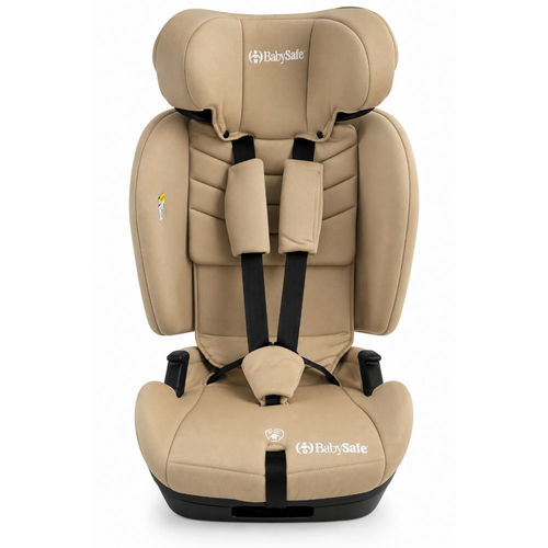 כיסא בטיחות מתקפל משולב בוסטר EverFit I-Size מבית בייביסייף (בז')