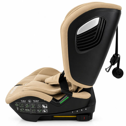 כיסא בטיחות מתקפל משולב בוסטר EverFit I-Size מבית בייביסייף (בז')