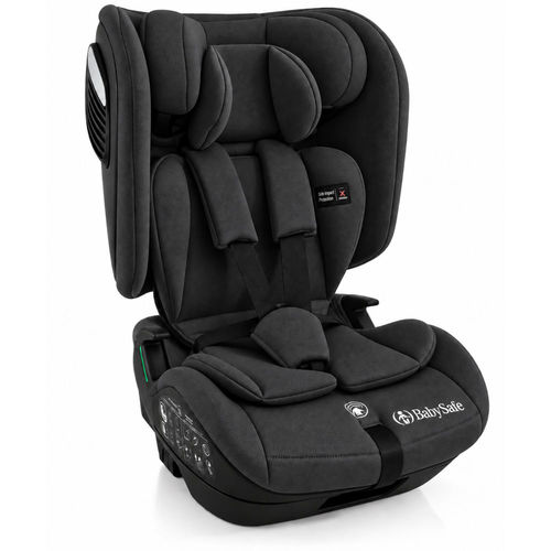 כיסא בטיחות מתקפל משולב בוסטר דגם EverFit I-Size מבית בייביסייף (אפור)